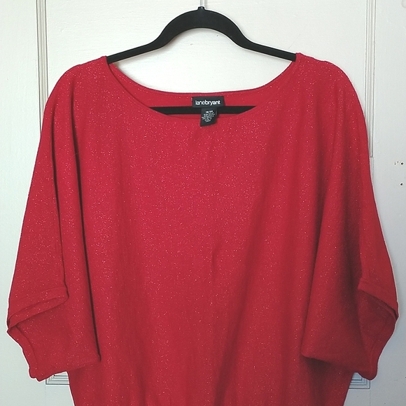 EUC Lane Bryant Size 18/20 Red Top - Picture 4 of 7